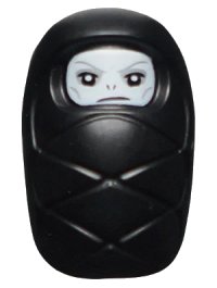 LEGO part Baby / Infant - with Stud Holder on Back with White Evil Face Pattern (Baby Lord Voldemort) hp194