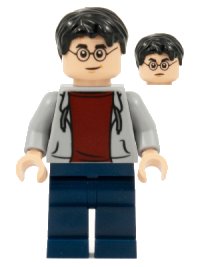 LEGO part Harry Potter - Light Bluish Gray Hooded Sweatshirt hp213