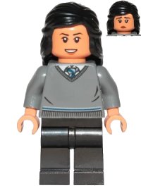 LEGO part Cho Chang - Dark Bluish Gray Ravenclaw Sweater without Crest, Black Legs hp223