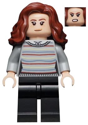 LEGO onderdeel Hermione Granger - Striped Sweater, Black Legs (hp234)