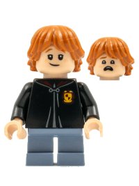 LEGO part Ron Weasley - Black Torso Gryffindor Robe hp248