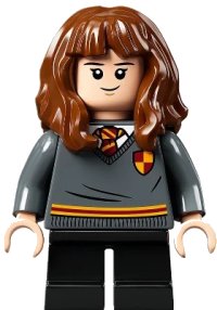 LEGO part Hermione Granger - Gryffindor Sweater with Crest, Black Short Legs hp272