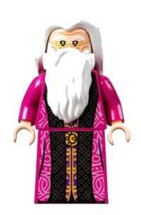 LEGO part Albus Dumbledore - Magenta Robe hp303