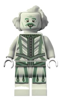 LEGO onderdeel Nearly Headless Nick - Glow in the Dark hp308