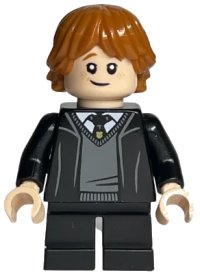 LEGO onderdeel Ron Weasley - Hogwarts Robe, Black Tie hp319