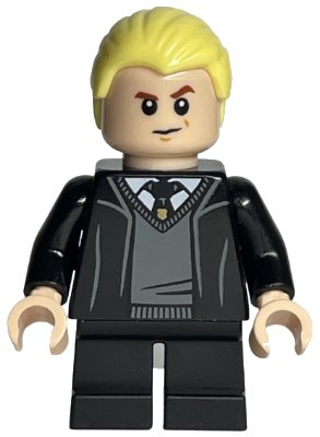 LEGO onderdeel Draco Malfoy - Hogwarts Robe, Black Tie (hp321)