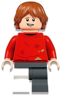 LEGO onderdeel Ron Weasley - Red Sweater, Leg Cast (hp328)