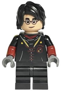 LEGO part Harry Potter - Triwizard Uniform, Black Medium Legs hp349