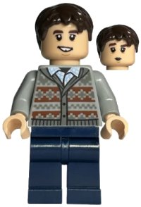 LEGO onderdeel Neville Longbottom - Fair Isle Sweater, Dark Blue Legs hp370