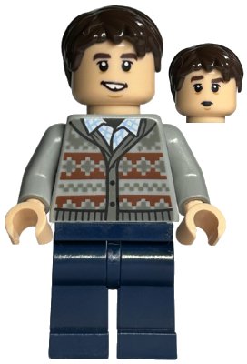 LEGO onderdeel Neville Longbottom - Fair Isle Sweater, Dark Blue Legs (hp370)