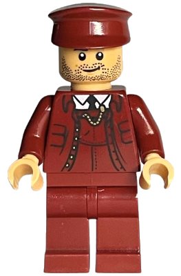 LEGO onderdeel Train Conductor - Medium Tan Head (hp377)