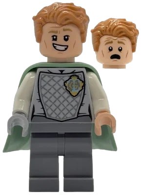 LEGO onderdeel Gilderoy Lockhart - Sand Green Flexible Rubber Cape (hp535)