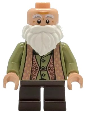 LEGO onderdeel Professor Filius Flitwick - Olive Green Suit, Dark Brown Short Legs (hp536)