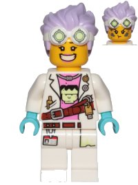 LEGO part J.B. Watt - Large Smile / Annoyed hs002