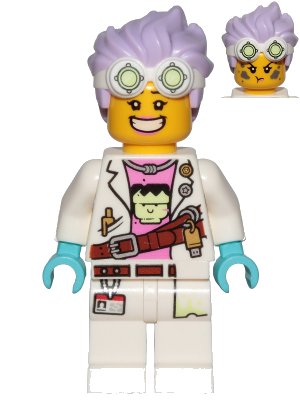 LEGO part J.B. Watt - Large Smile / Annoyed (hs002)