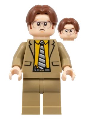 LEGO onderdeel Dwight Schrute (idea114)