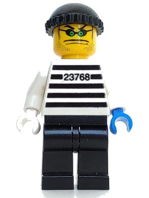 LEGO onderdeel Xtreme Stunts Brickster with Black Knit Cap (ixs002)