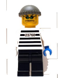 LEGO part Xtreme Stunts Brickster with Dark Gray Knit Cap ixs008