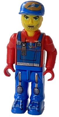 LEGO onderdeel Crewman with Blue Overalls, Red Shirt (js022)