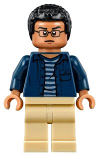 LEGO part Franklin Webb - Dark Blue Shirt jw022