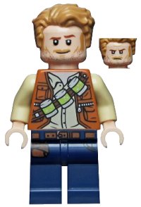LEGO part Owen Grady - Lime Canisters jw066