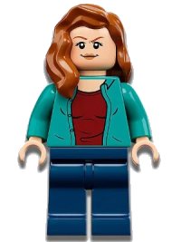 LEGO part Claire Dearing - Dark Turquoise Shirt jw079