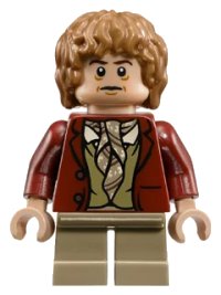 LEGO part Bilbo Baggins - Dark Red Coat lor030