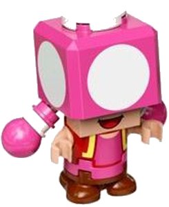 LEGO onderdeel Toadette - Black Hinge Top Plate (mar0011)