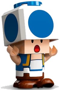 LEGO part Blue Toad - Surprised mar0080
