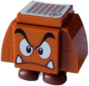 LEGO onderdeel Goomba - Angry, Black Interior Pieces (mar0123)