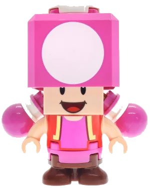 LEGO onderdeel Toadette - Light Bluish Gray Hinge Top Plate (mar0138)
