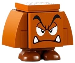 LEGO onderdeel Goomba - Angry, Eyelids (mar0147)