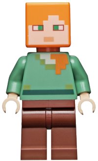 LEGO part Alex - Reddish Brown Legs min017