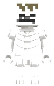 LEGO onderdeel Skeleton, Minecraft Dungeons (min102)