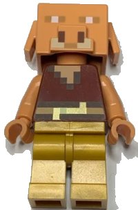 LEGO onderdeel Piglin - Pearl Gold Legs min117