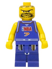 LEGO part NBA Player, Number 7 nba025