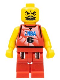 LEGO part NBA Player, Number 6 nba041