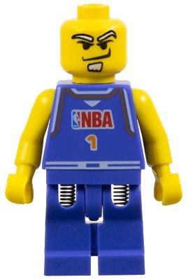 LEGO onderdeel NBA Player, Number 1 (nba043)