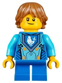 LEGO part Robin Underwood - Hair, Blue Short Legs nex036