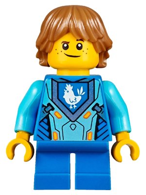 LEGO onderdeel Robin Underwood - Hair, Blue Short Legs (nex036)