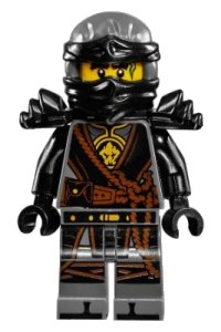 LEGO part Cole - The Hands of Time, Black Armor njo0280