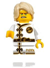 LEGO part Lloyd - White Wu-Cru Training Gi njo0347