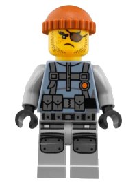LEGO onderdeel Shark Army Thug - Large Knee Plates njo0356