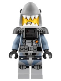 LEGO part Shark Army Great White - Scuba Suit, Air Tanks njo0361