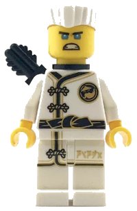 LEGO part Zane - White Wu-Cru Training Gi njo0423