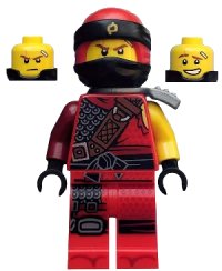 LEGO part Kai - Hunted, Flat Silver Side-Scabbard njo0457
