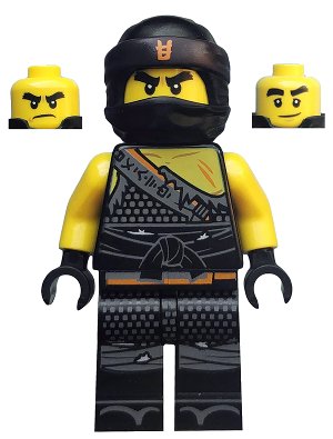 LEGO onderdeel Cole - Hunted, Orange Asian Symbol on Bandana (njo0460)
