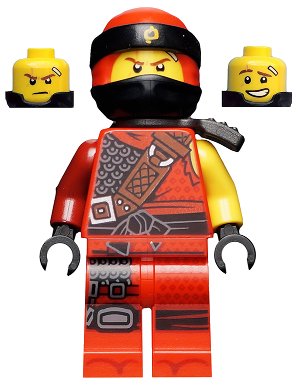 LEGO onderdeel Kai - Hunted, Pearl Dark Gray Side-Scabbard (njo0473)
