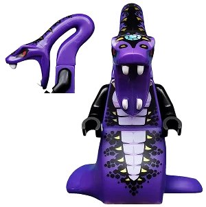 LEGO onderdeel Pythor Chumsworth - Purple with Lavender (njo0506)