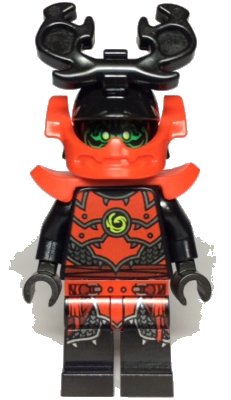 LEGO onderdeel Stone Army Warrior, Green Face (njo0508)